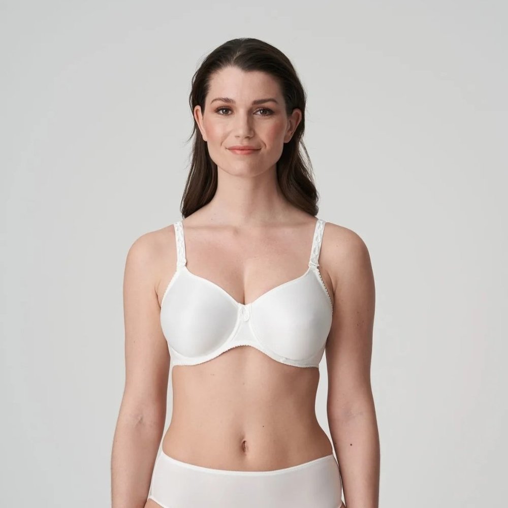 Prima Donna 30E Seamless Satin Spacer Full Cup Women's Bra White